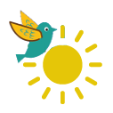 Sunny with birds tweeting